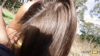 Hunk Pays This Guy To Fuck His Girlfriend In The Woods!