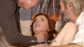 Daddy 4K Has A Redhead Getting Used!