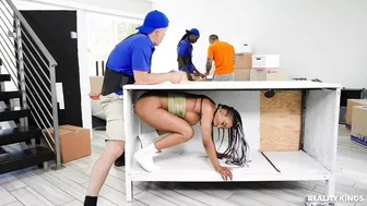 Demi Sutra And Mick Blue In "Annoyed Girlfriend Fucks The Moving Guy!