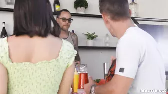 Hailey Rose And Mick Blue In "Sneaky Backyard BBQ Bang"!