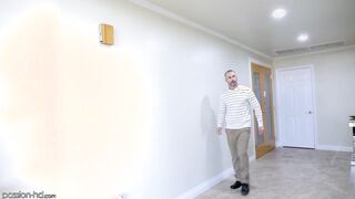 Aria Valencia In White Lingerie Masturbating And Fucking Brock Cooper!