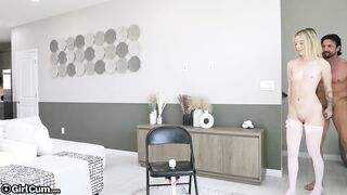 Ashlyn Angel Is New And Shooting for Girl Cum!