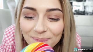 Chloe Temple Has a Lollipop And Masturbates!