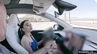 Selina Imai Learns How To Drive And Have Sex!