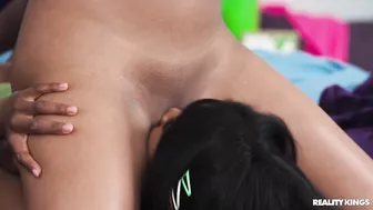 Misty Stone And Nicole Kitt In Caught With Cummy Feet"!