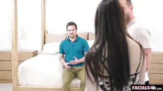 Julia James Is Ready For Two Facials From Kyle Mason And Quinton James!