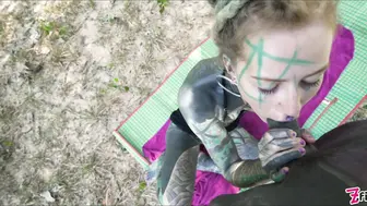 Anuskatzz With Lily Lu Out In The Woods Doing Anal!