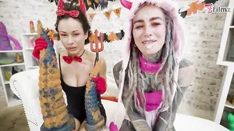 Anuskatzz And Morea Black Ass Play Lesbian Sex!