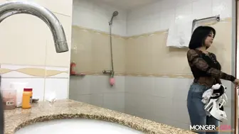 Nani Puts On Her French Maid Lingerie And Fucks A White Guy!