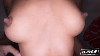 Ameena Green's Nipples Get Really Hard While Giving A Blow Job!