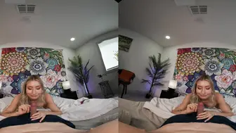 Emma Sirus In VR Riding On A Dildo!