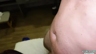 Asian Babe Taew Is Sucking On Two White Guys Cocks!