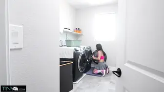 Quinton James Finds Daisy Pheonix Stuck In A Dryer!