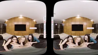 Ariella Ferrera, Eva Long, Richelle Ryan and Dylan Snow VR Group Sex!