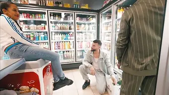 Bishop Black, Curved Marvin, Kali Sudhra Have A Threesome At The Local Corner Store!