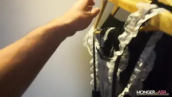 Monger In Asia Has A Sexy Rose Taking A Cream Pie!