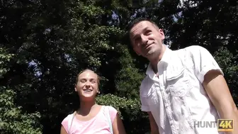 Blonde Girlfriend Fucks For The Money While Her Cuck Watches!