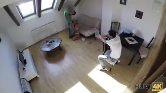 Blonde Girlfriend Fucks For The Money While Her Cuck Watches!