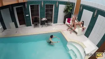 This Euro Babe With A Tights Ass Cucks Her Boyfriend For The Cash!