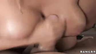 Megan Jones Gives A Big Boob Hand Job!