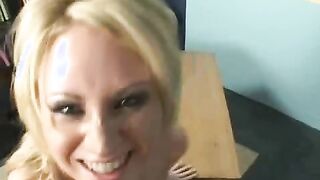 Sindee Jennings Squirts And Gets A Load Of Cum!