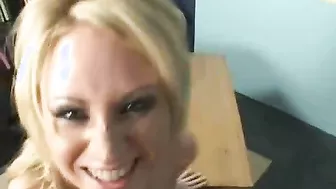 Sindee Jennings Squirts And Gets A Load Of Cum!