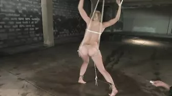 Annette Schwarz Tries Out Some Water Bondage!