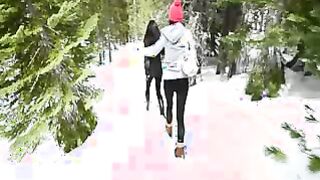 Lexi Bloom Gets A Dare To Fuck A Snowman!