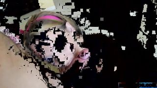 Nikki Sexx Between His Knees Sucking His Cock!