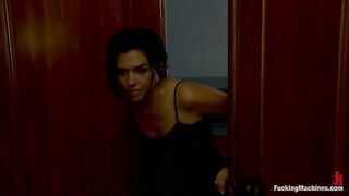 Danica Dillan Getting Fucked In Her Ass By A Machine!