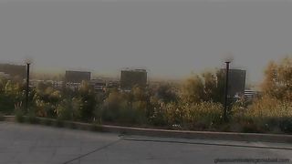 Adrienne Manning Outside Fucking Herself With A Pink Vibrator!