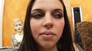 Missy Stone In Just Her Panties Sucking A Fat Cock!