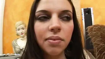 Missy Stone In Just Her Panties Sucking A Fat Cock!