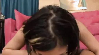 Claire Dames Has Cock Titty Fucking Her!