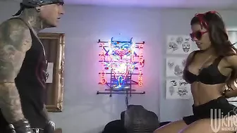 Lupe Fuentes Sucking Her Mans Fat Cock!