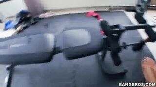 Tia Cyrus Stuffing A Big Black Cock In Her Petite Mouth And Pussy!