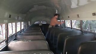 Jennifer White Hides Out On The School Bus For Anal Sex!