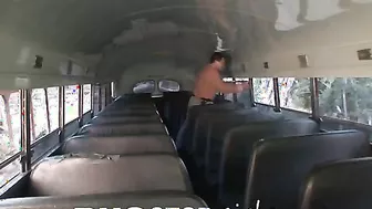Jennifer White Hides Out On The School Bus For Anal Sex!