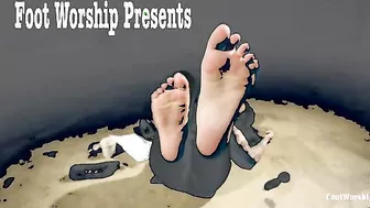 Christy Mack Using Her Sexy Feet And Pussy On His Cock!