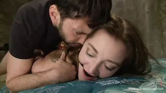 Dani Daniels Tied Up And Fucked While Laying On Her Stomach!