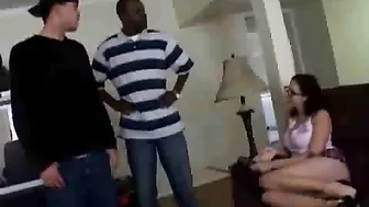 Gianna Michaels Man Brings Her A Black Guy Over To Fuck Her!