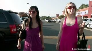 Ashli Orion and Lily LaBeau Get Gang Banged!