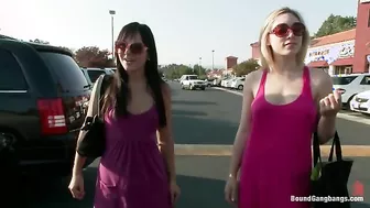 Ashli Orion and Lily LaBeau Get Gang Banged!