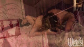 Georgia Jones Has Lesbian Sex With Another Brunette!